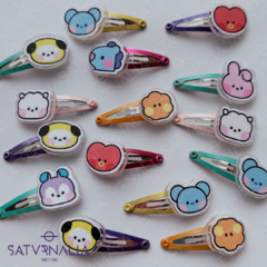 Par hebillas violetas BT21 - BTS