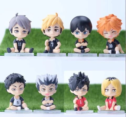 Figuras Haikyuu sentados