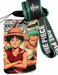 Porta SUBE con lanyard Luffy y Zoro - One Piece