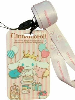 Porta SUBE con lanyard Cinnamoroll