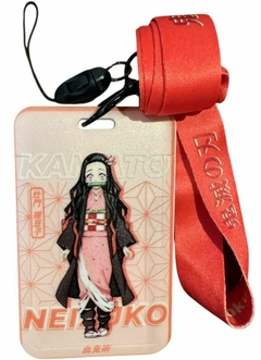 Porta SUBE con lanyard Nezuko - Demon Slayer