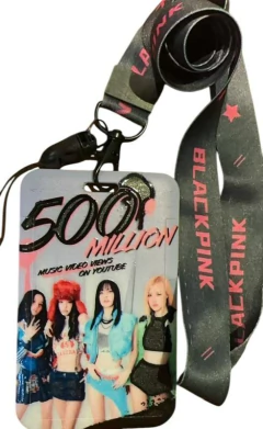 Porta SUBE con lanyard BlackPink