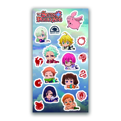 Stickers vinilicos Seven Deadly Sins (7 Pecados Capitales)