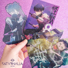 Stickers 3D lenticular Kaiju #8 en internet