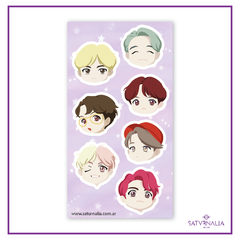 Stickers vinilicos IDOL TinyTan - BTS - comprar online