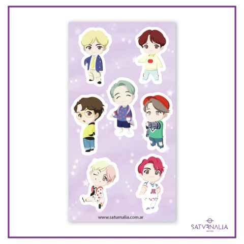 Stickers vinilicos IDOL TinyTan - BTS en internet