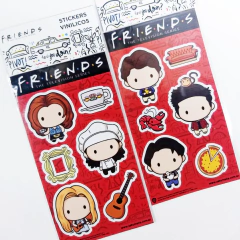 Stickers Vinílicos Chibis - FRIENDS(TM) OFICIAL - Saturnalia