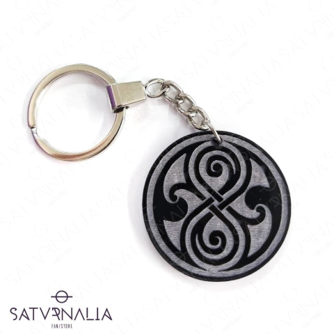 Llavero/Collar Rassilon Negro - Doctor Who