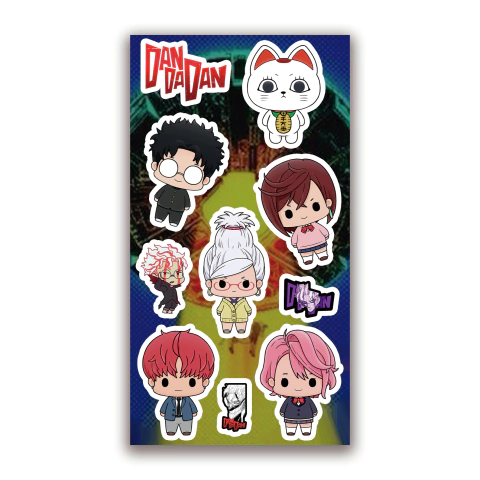 Stickers vinilicos Dan Da Dan chibis