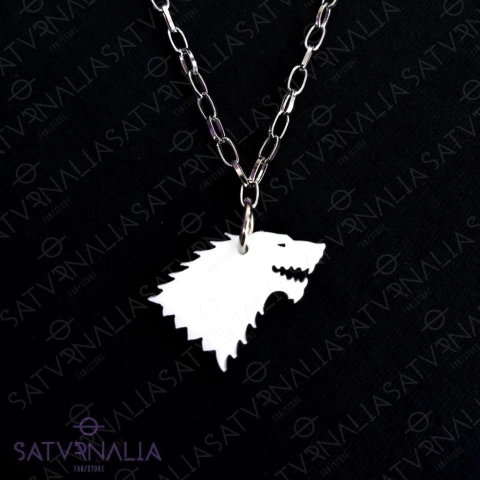 Collar/Llavero Stark blanco chico - Game of Thrones