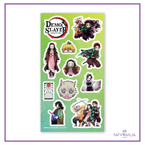 Stickers vinilicos Demon Slayer