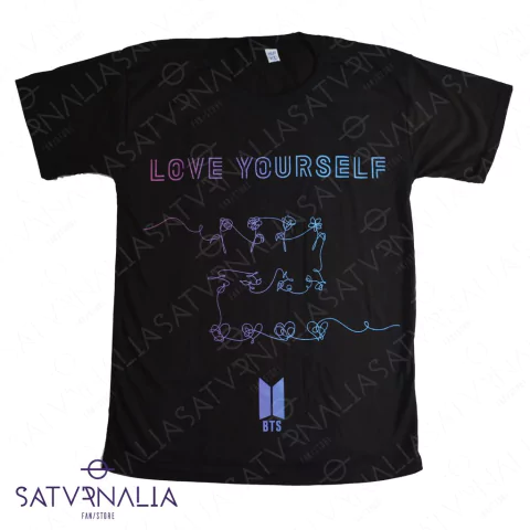 Remera Love Yourself - BTS (diseño exclusivo Saturnalia)