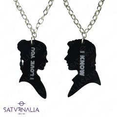 Par de collares Han y Leia - Star Wars