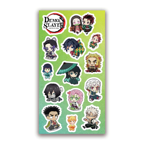 Stickers vinilicos Demon Slayer chibi (Kimetsu no Yaiba)