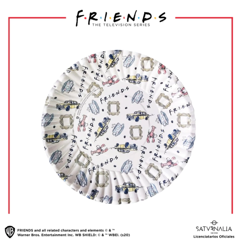 Platos de cartón x 10 - FRIENDS(TM) OFICIAL