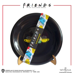 Plato de postre negro Central Perk - FRIENDS(TM) OFICIAL - comprar online