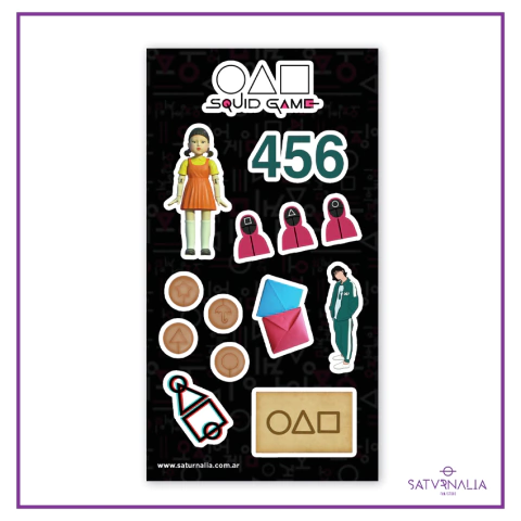 Stickers vinilicos Squid Game