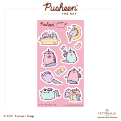 Stickers vinilicos Pastel Pusheenicorn - PUSHEEN™ OFICIAL