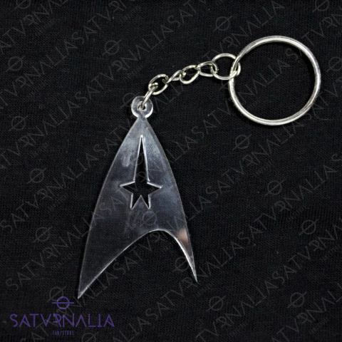 Collar/Llavero del Pin Comunicador Traslúcido - Star Trek