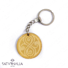 Llavero Rassilon Madera - Doctor Who