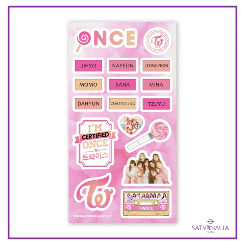 Stickers vinilicos Twice