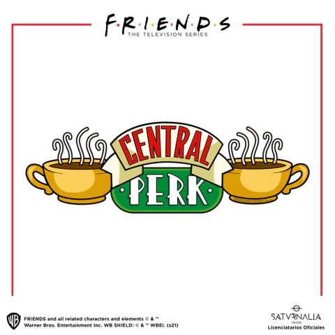 Vinilo decorativo cartel Central Perk - FRIENDS OFICIAL