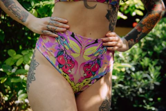 Tiro alto less o vedetina Butterfly and Cherries