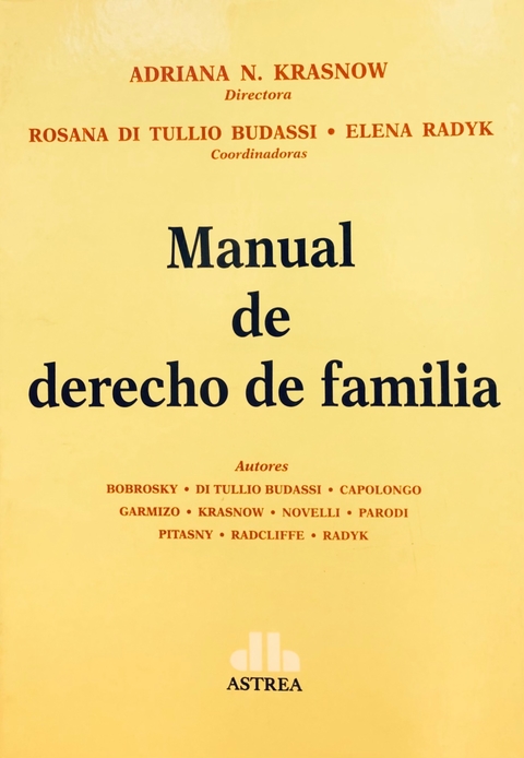 Manual de derecho de familia Director: Krasnow, Adriana N.