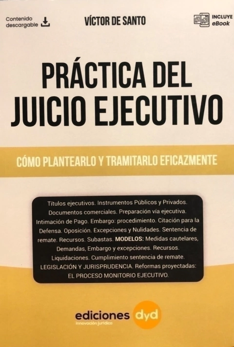 Práctica Del Juicio Ejecutivo - De Santo Victor