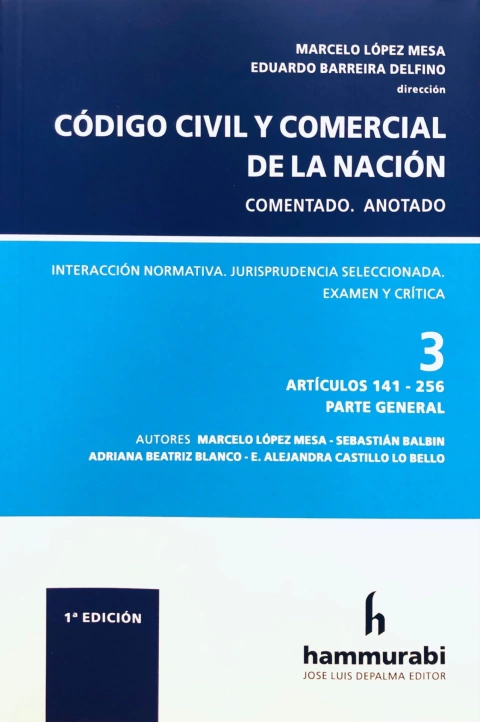 Código Civil y Comercial 3 - López Mesa -