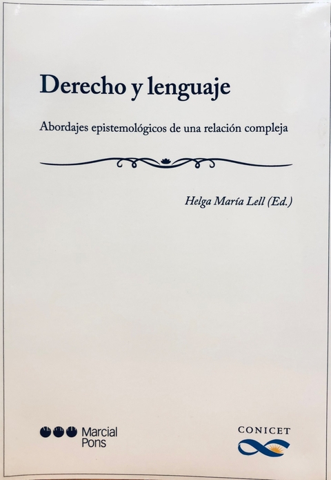 Derecho y lenguaje Editor/a Lell Helga María