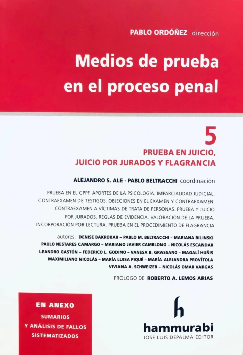 Medios de prueba, 5 - Ordoñez -