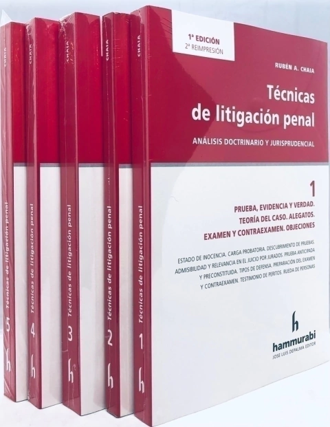 TÉCNICAS DE LITIGACIÓN PENAL, 7 TOMOS - CHAIA -