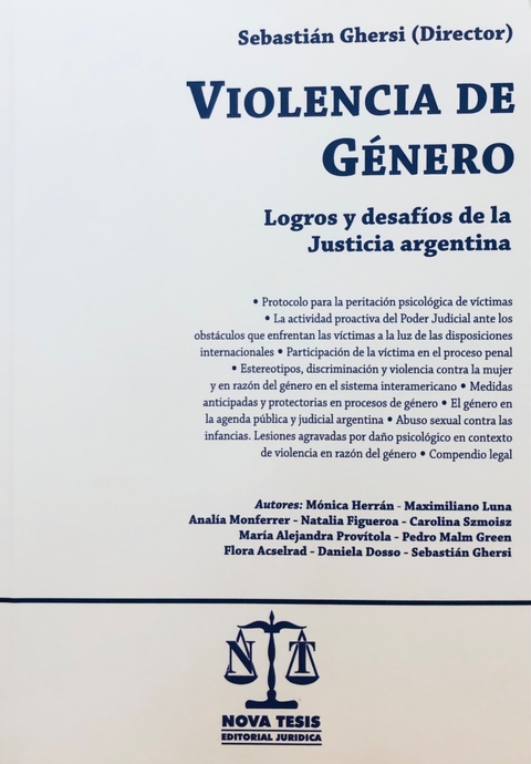 VIOLENCIA DE GINERO AUTOR: GHERSI, SEBASTIAN