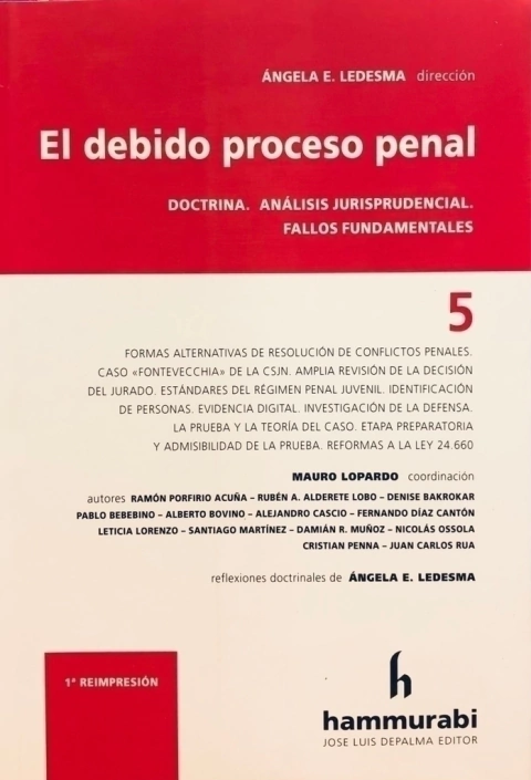 ANGELA E. LEDESMA (DIR.) El debido proceso penal, vol. 5