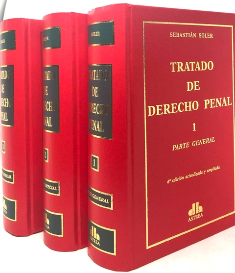 Tratado de derecho penal. 3 tomos SOLER, Sebastián (Autor) ENC