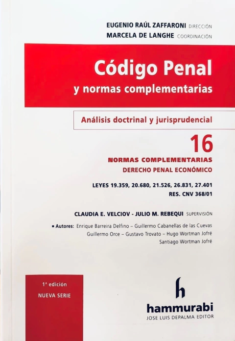 Código Penal, 16 - Zaffaroni -
