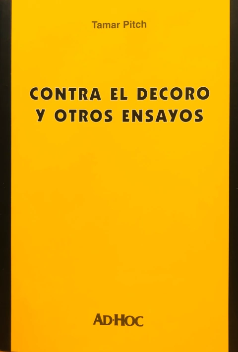 CONTRA EL DECORO Y OTROS ENSAYOS - PITCH Tamar