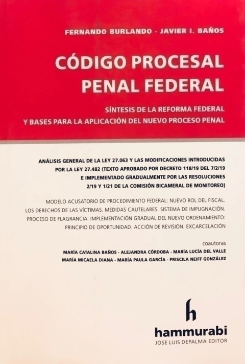 CODIGO PROCESAL PENAL FEDERAL BURLANDO -