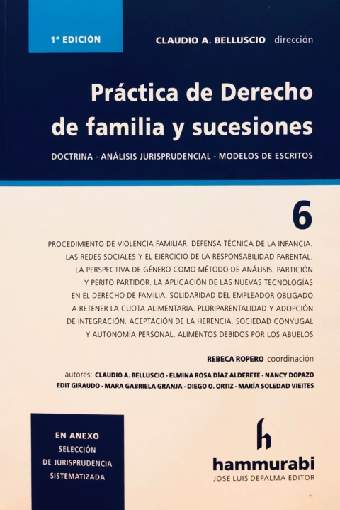 Práctica de Derecho de familia y sucesiones, 6 Belluscio -