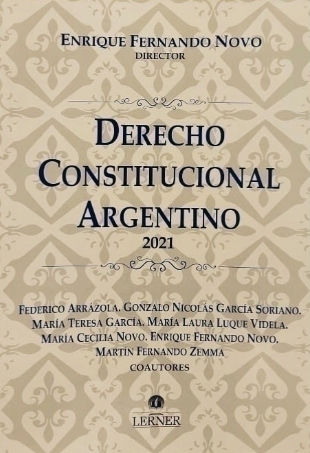 Derecho constitucional argentino Novo, Enrique F - comprar online
