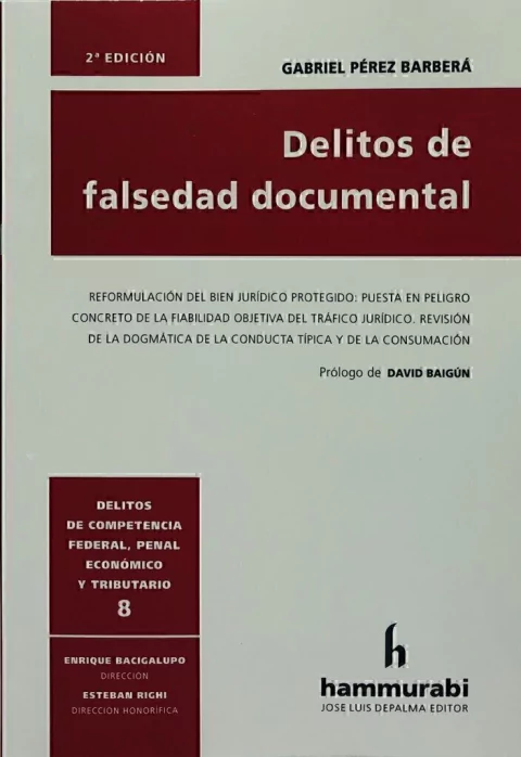 Delitos de falsedad documental PIREZ BARBERA -