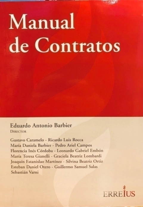 Manual de Contratos - Dirigido por: Eduardo Antonio Barbier