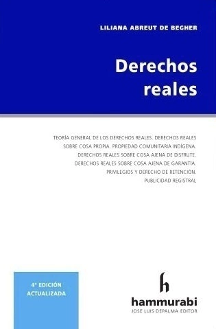Derechos reales - Abreut de Becher,Liliana
