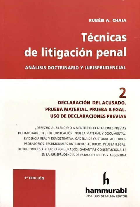 TICNICAS DE LITIGACISN PENAL, 2 - CHAIA -