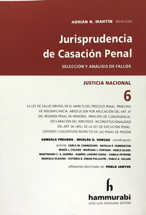 JURISPRUDENCIA CASACISN PENAL, VOL. 6 MARTMN -