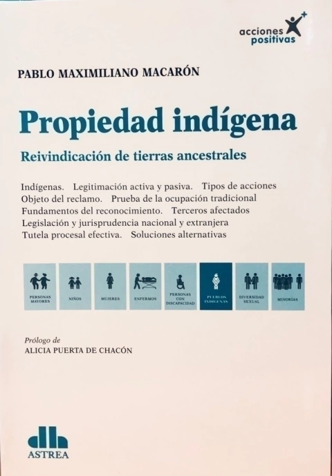 Propiedad indígena Reivindicación de tierras ancestrales - MACARÓN, PABLO M. (Autor)