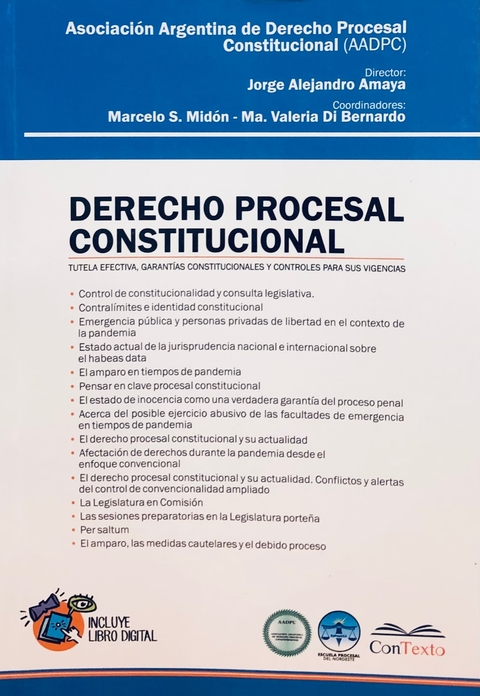 Derecho Procesal Constitucional Jorge A. Amaya, Marcelo Sebastián Midón, María Valeria Di Bernardo,