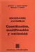 Constitución, modificación y extinción SASOT BETES, MIGUEL Á., y SASOT, M.: