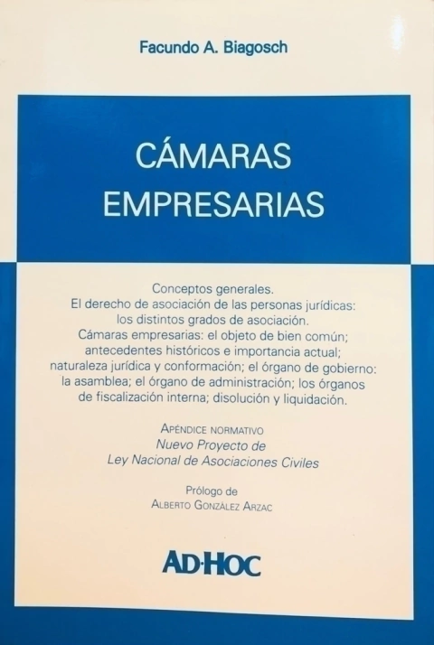 Camaras empresarias AUTOR: Biagosch, Facundo A.